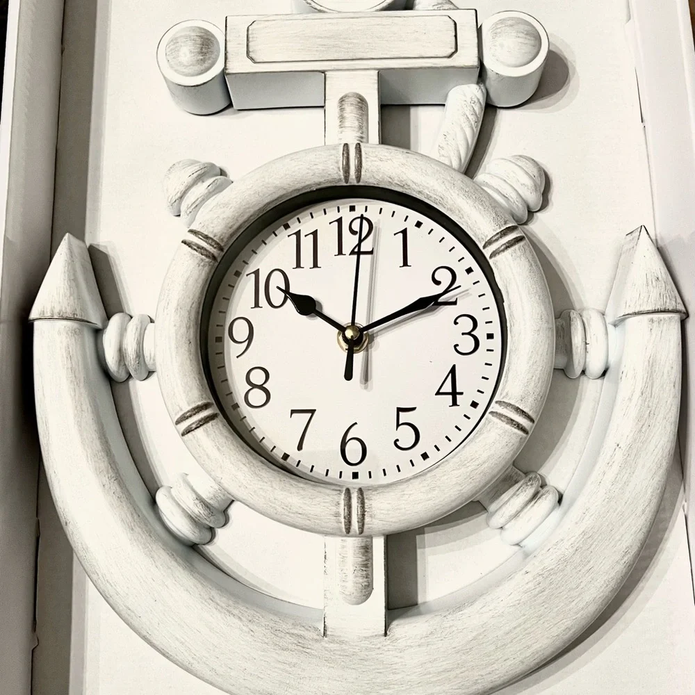 Nautical Anchor Clock Wall Decor. 14